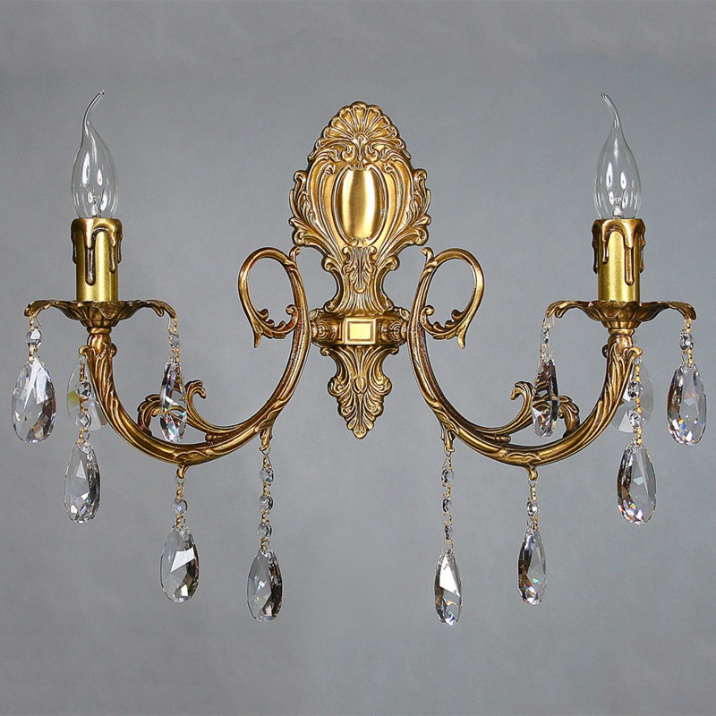 

Бра AMBIENTE by BRIZZI 8888/2 AB Tear drop [8888/2 AB Tear Drop], Бра AMBIENTE by BRIZZI 8888/2 AB Tear drop