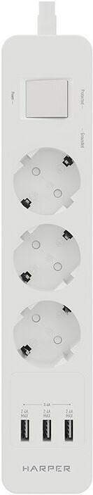 

Сетевой фильтр Harper UCH-360 White