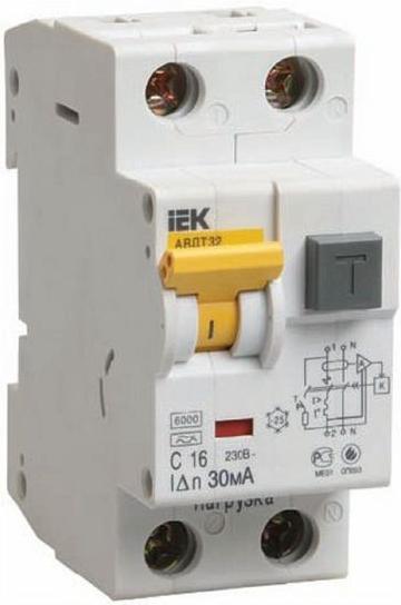 

Выключатель нагрузки IEK MAD22-5-020-C-30, Выключатель дифференциальный IEK АВДТ 32 MAD22-5-020-C-30