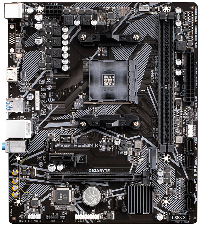 

Материнская плата GigaByte A520M K (rev. 1.0)