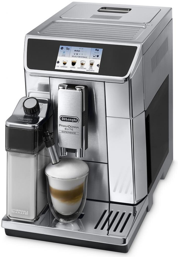 

Эспрессо кофемашина DeLonghi PrimaDonna Elite ECAM 650.85, Кофемашина DeLonghi ECAM 650.85.MS PrimaDonna Elite 132219009 Stainless Steel/Black