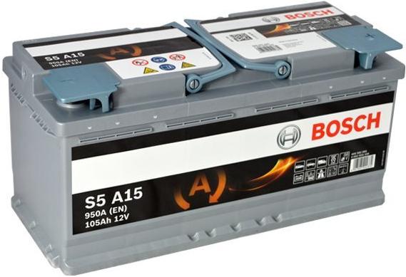 

Автомобильный аккумулятор Bosch S5 A15 (605901095) 105 А/ч, S5 A15 605901095 105 А/ч
