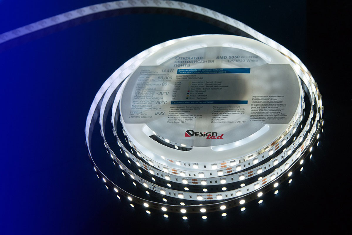 

Светодиодная лента DesignLed Лента светодиодная LUX, 5050, 60 LED/м, 14,4 Вт/м, 12В, IP33, Холодный белый (6000K) [DSG560-12-W-33], Светодиодная лента DesignLed Лента светодиодная LUX, 5050, 60 LED/м, 14,4 Вт/м, 12В, IP33, Холодный белый (6000K) DSG560-12