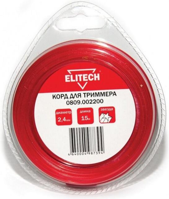 

Леска для триммера ELITECH 0809.002200, 0809.002200