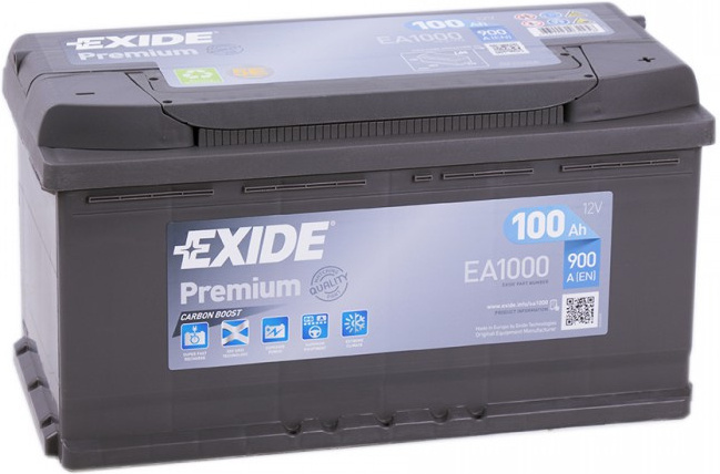 

Автомобильный аккумулятор Exide Premium EA1000 (100 А/ч), Аккумулятор Exide Premium EA1000 100 А/ч