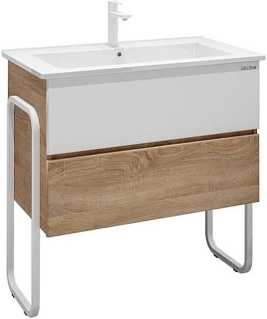 

Тумба Grossman Солис 85 дуб сонома/белый (108502)