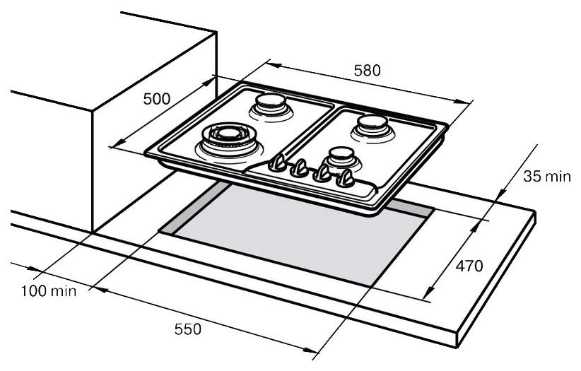 

Варочная панель DeLonghi AV 46 ASV GU, AV 46 ASV GU