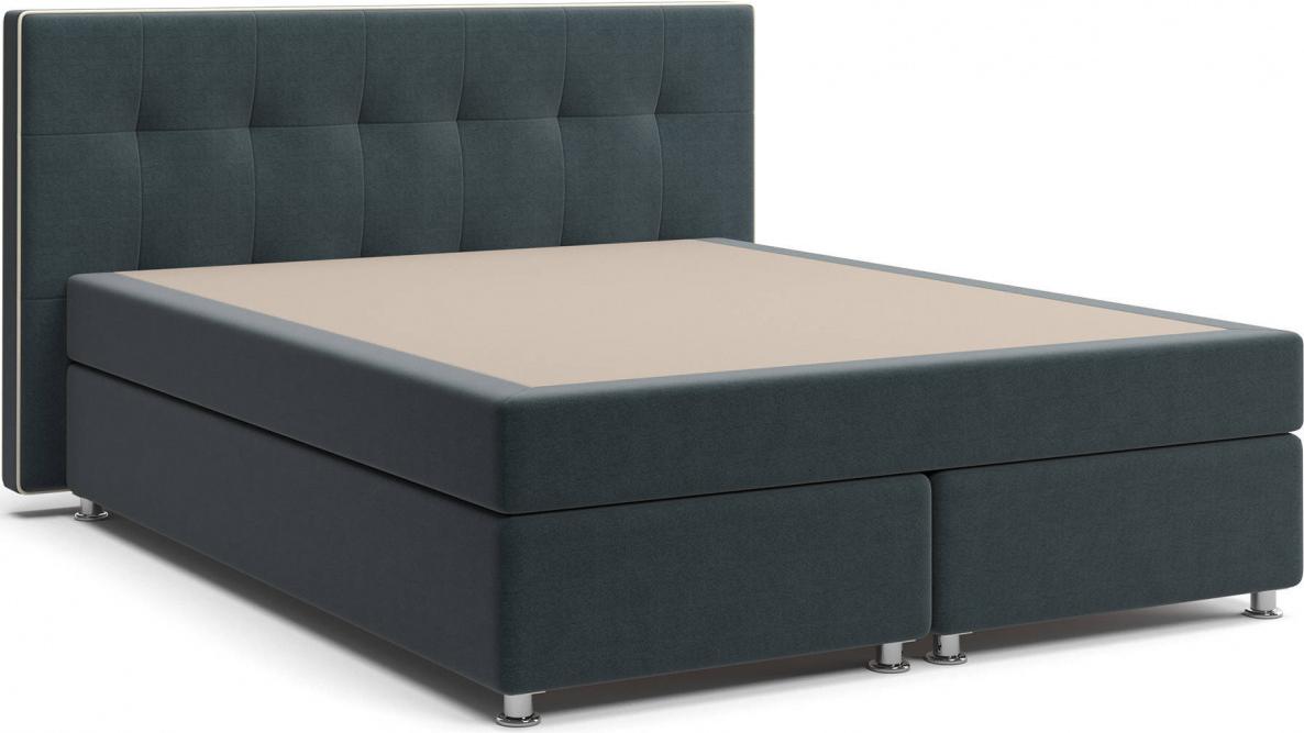 

Кровать Stolline Николетт Box Spring с матрасом серый [2018030210117], Николетт (21) - 3 - 1Б 1,6 Mika 27/Десерт 117 с матрасом