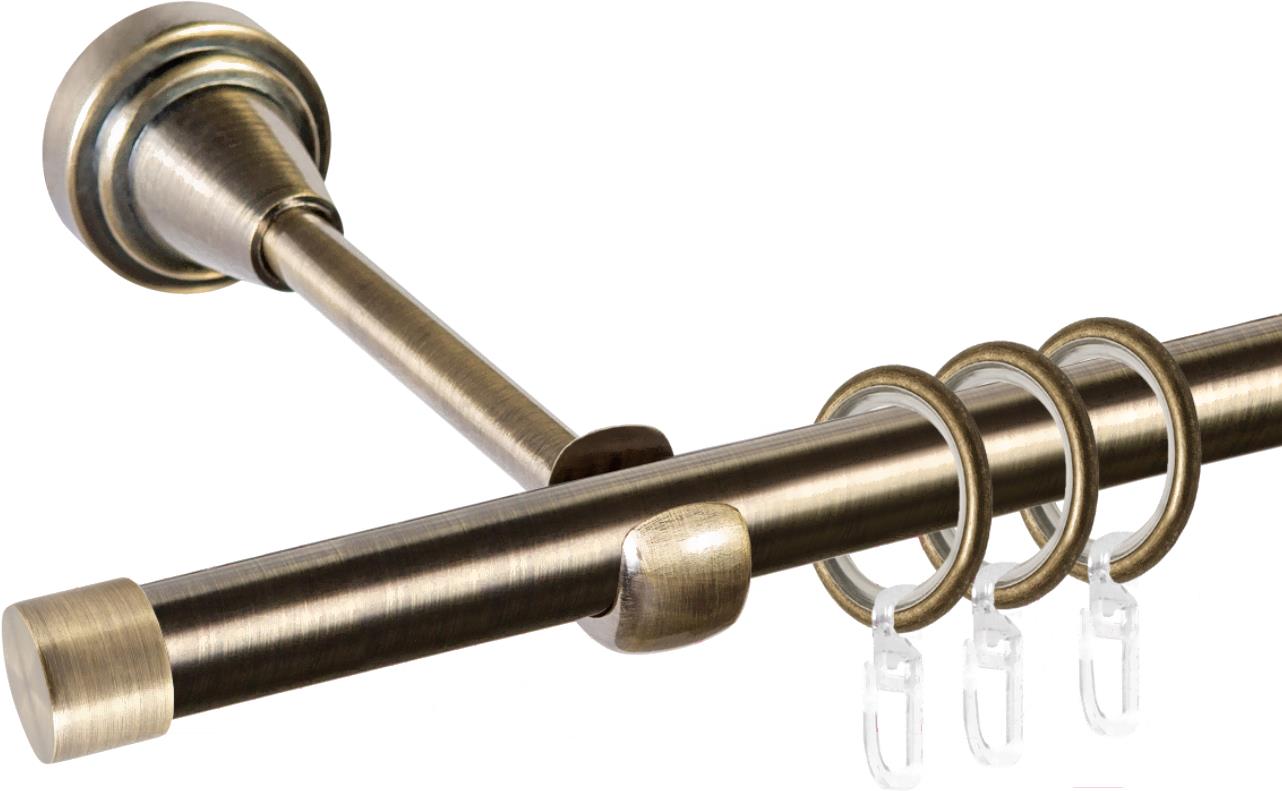 

Карниз АС ФОРОС Grace D25Г + заглушка Плоская 3м антик, Карниз АС ФОРОС Grace D25Г + наконечники Плоская 3м антик