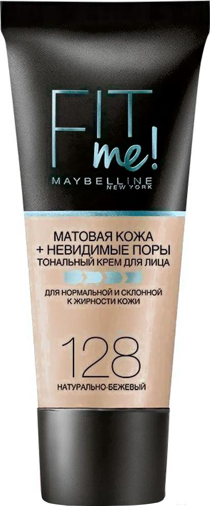 

Тональные средства и пудры Maybelline New York Тональный крем Fit Me 128 натуральный бежевый, Тональный крем Fit Me 128