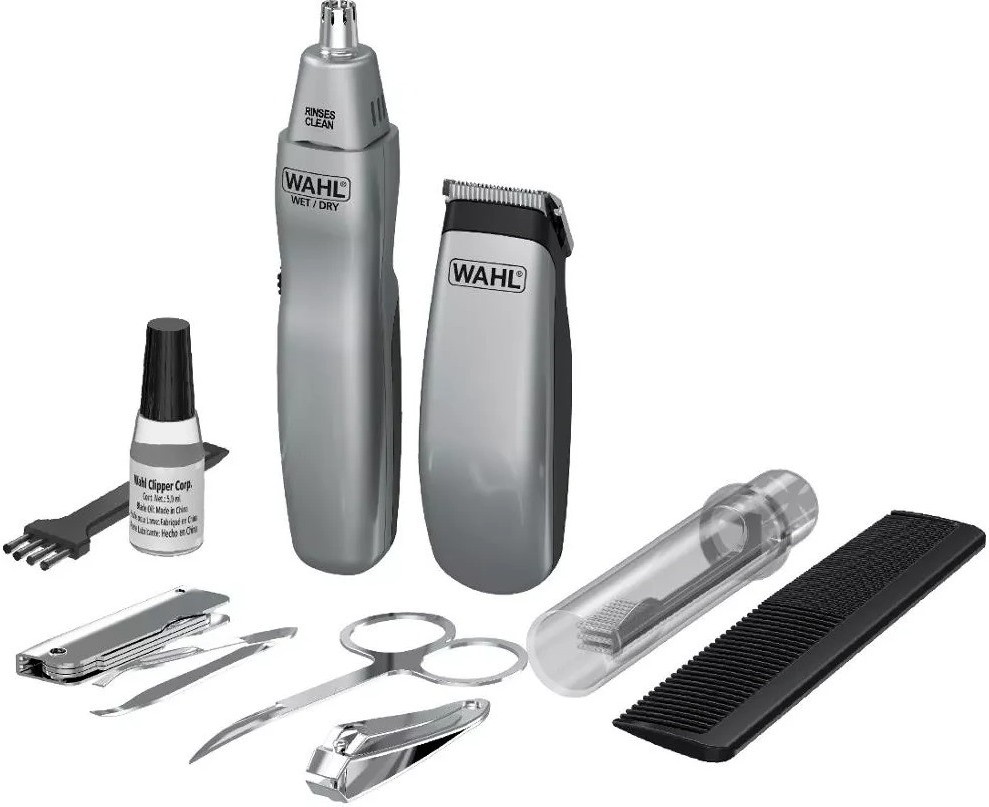 

Триммер для волос и бороды Wahl Travel Kit серебристый [9962-1816], Машинка для стрижки Wahl Travel Kit (9962-1816)