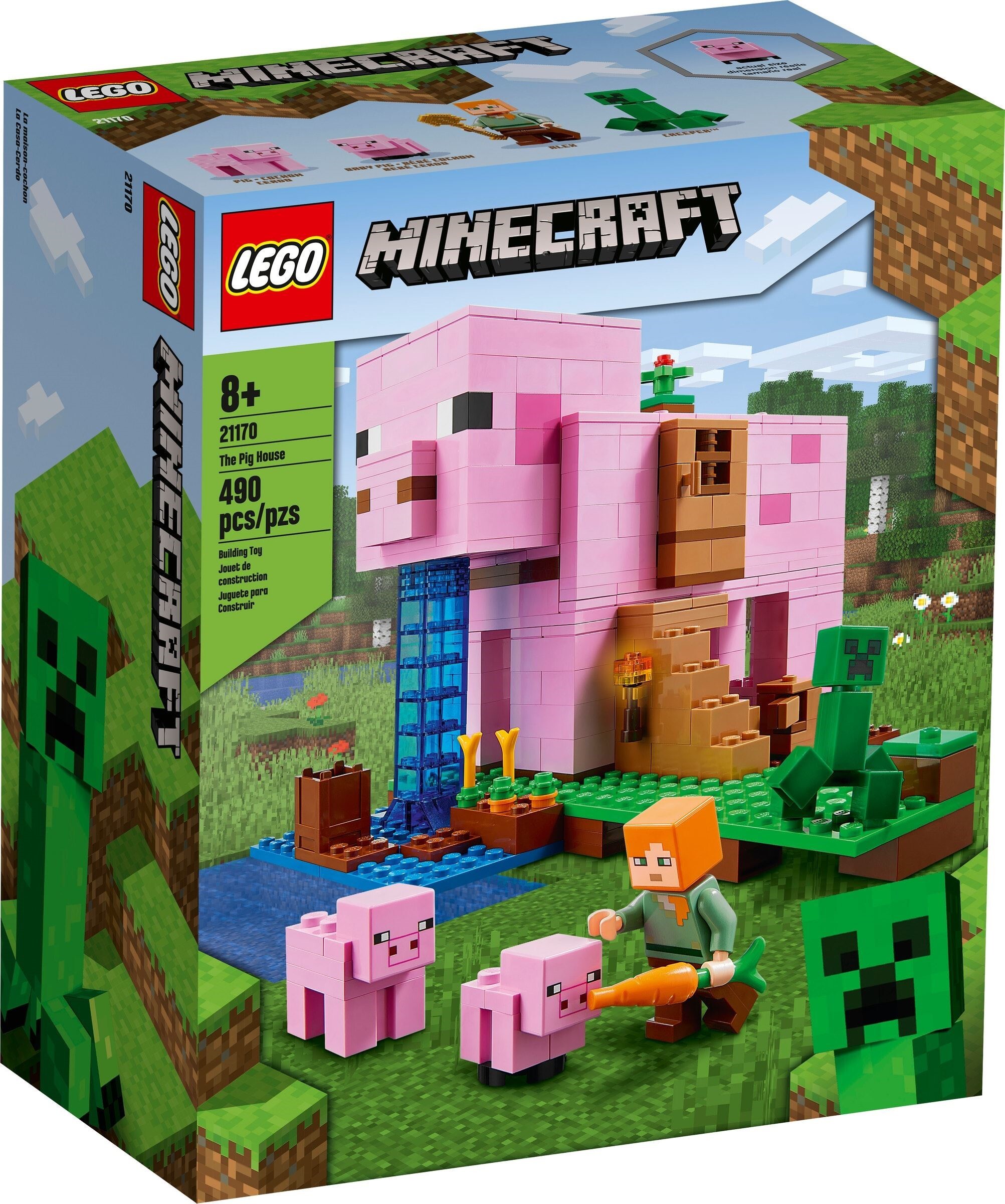 

Конструктор LEGO Minecraft Дом-свинья [21170], Конструктор LEGO Minecraft Дом-свинья 21170