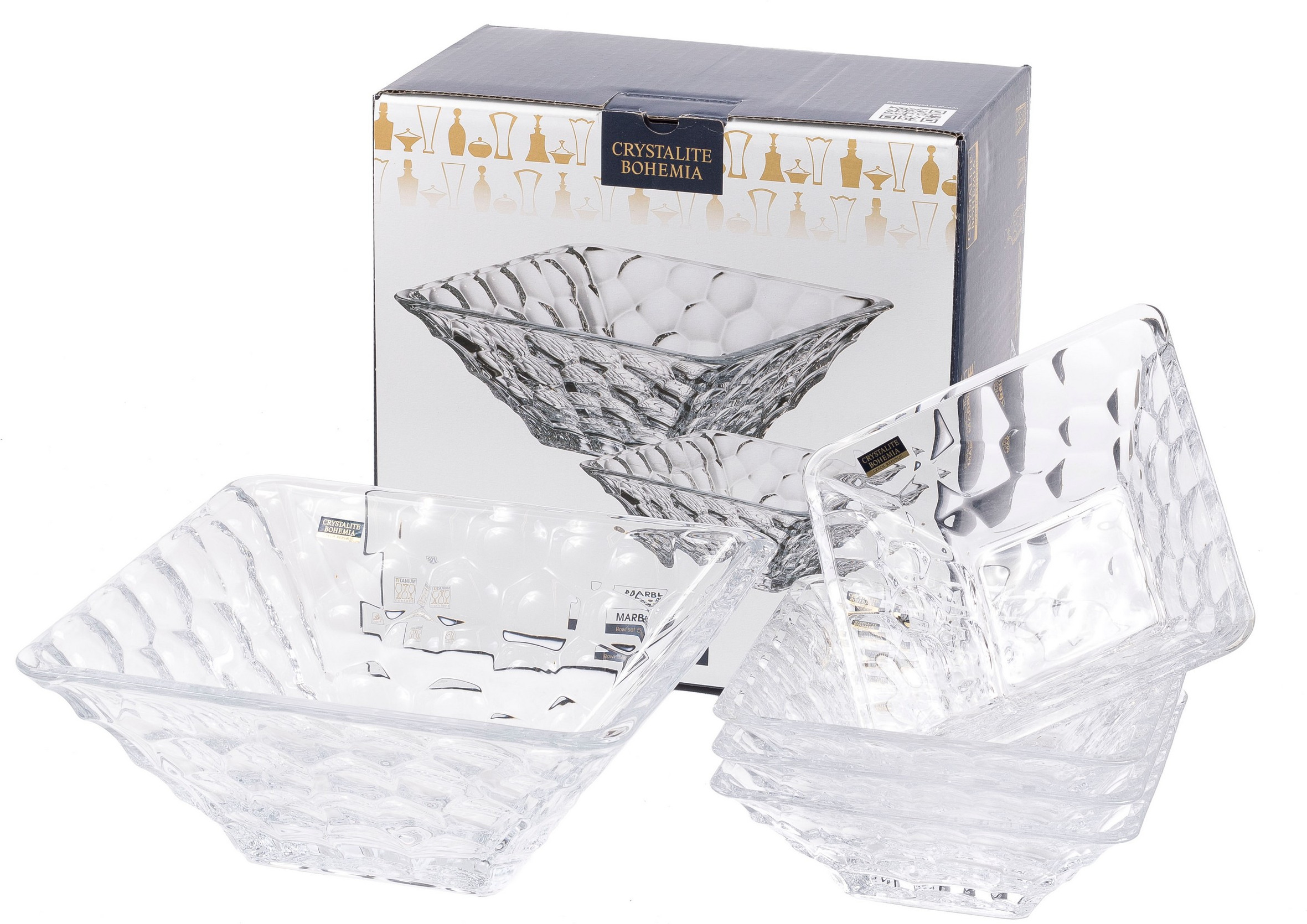 

Набор салатников Crystalite Bohemia Marble (9K7/99999/9/99W24/400-562)