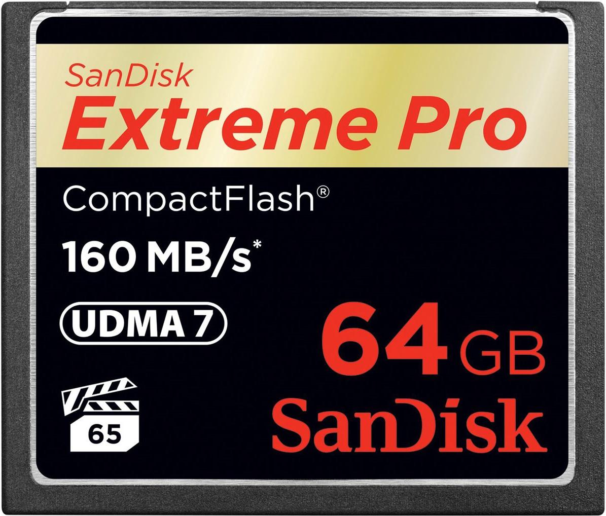 

Карта памяти SanDisk Extreme Pro CompactFlash 64GB (SDCFXPS-064G-X46), Extreme Pro CompactFlash 64GB