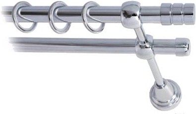 

Карниз Lm Decor Цилиндр 088 2р гладкий 25/16мм 1.6м хром