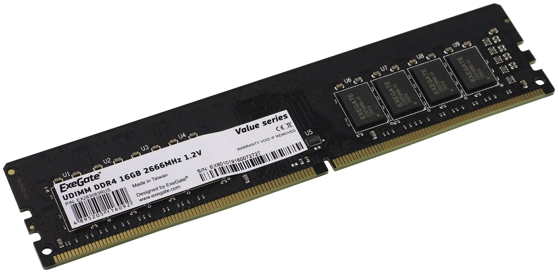 

Оперативная память ExeGate HiPower DIMM DDR4 8GB PC4-21300 2666MHz, [EX288050RUS], Оперативная память ExeGate HiPower DIMM DDR4 8GB PC4-21300 2666MHz, EX288050RUS
