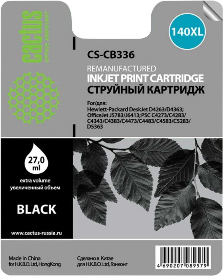 

Картридж для струйного принтера Cactus CS-CB336, Картридж Cactus CS-CB336