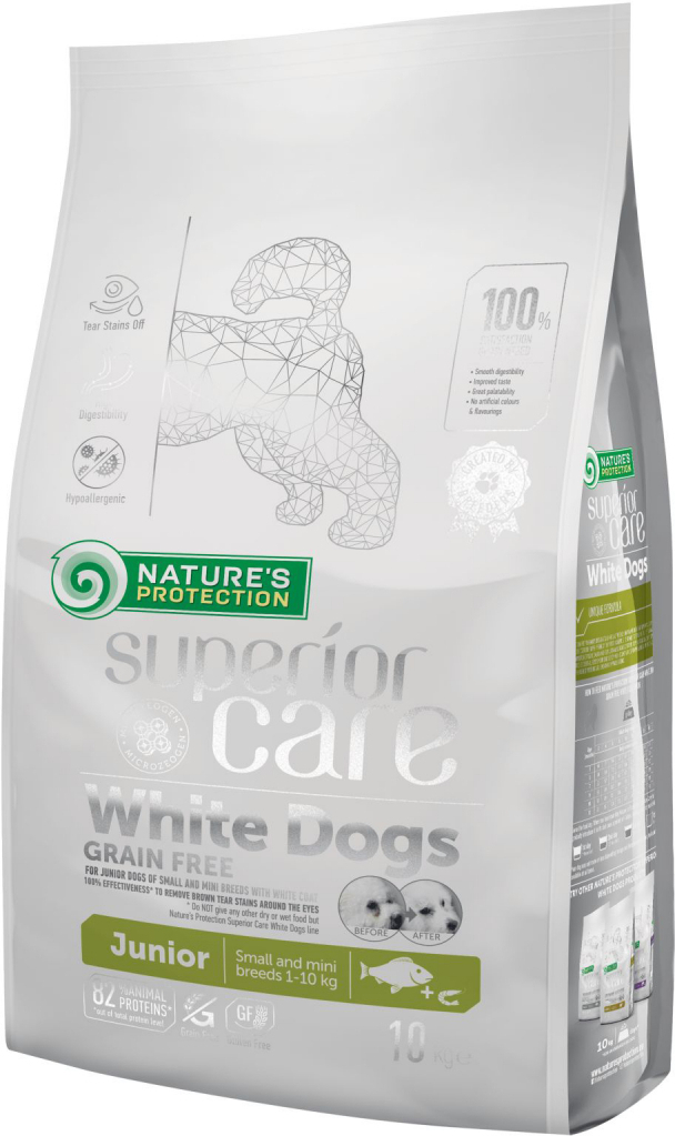 

Корм для собак Nature's Protection SC White Dogs Grain Free White Fish 10 кг, Корм для собак Nature's Protection SC White Dogs Grain Free White Fish 10 кг NPSC45830