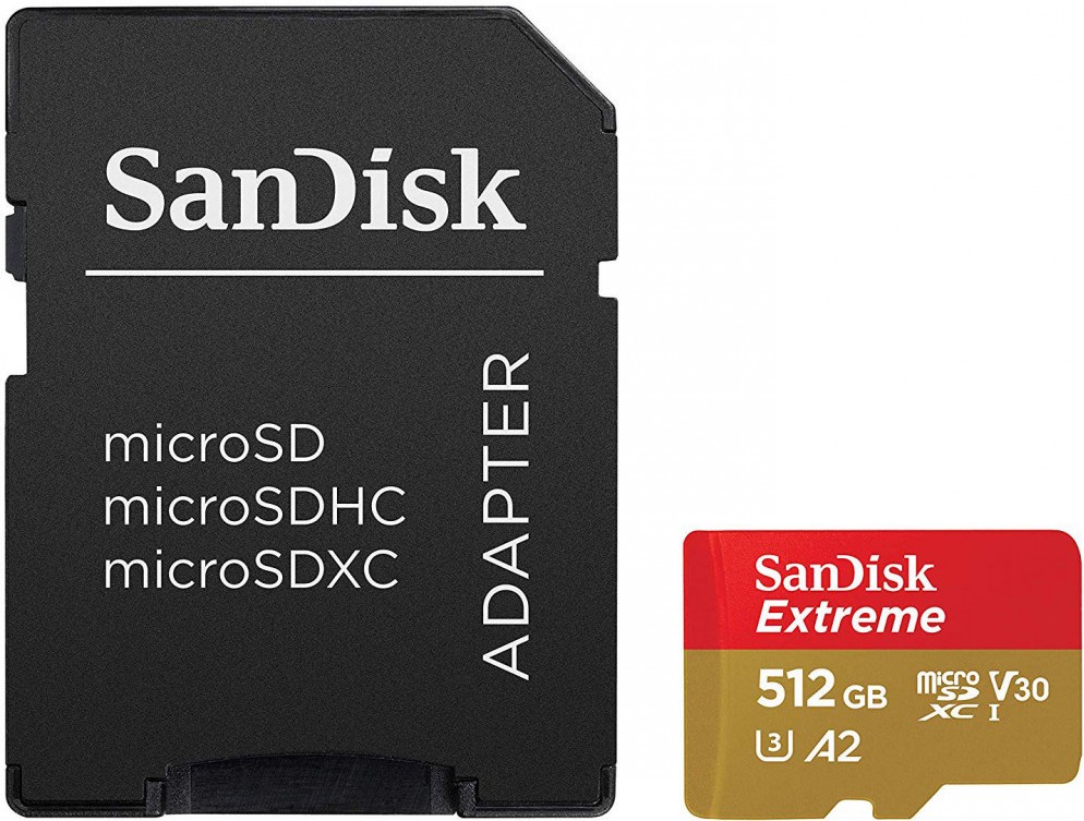 

Карта памяти SanDisk microSD 512Gb Class10 Extreme + adapter, Карта памяти SanDisk microSD 512Gb Class10 Extreme + adapter SDSQXA1-512G-GN6MA