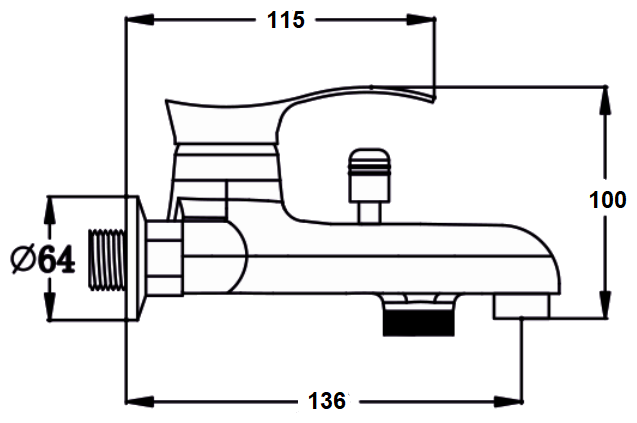 

Смеситель Komrad S21-009