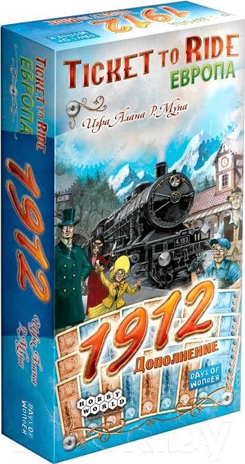 

Настольная игра Мир Хобби Ticket to Ride: Европа дополнение [1912], Ticket to Ride: Европа дополнение