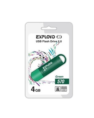 

Usb flash Exployd 570 4Gb зеленый, 570 4Gb