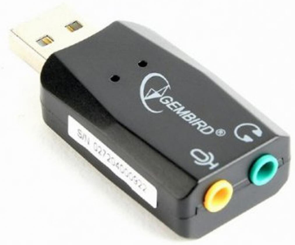 

Звуковая карта Gembird SC-USB2.0-01, USB аудиоадаптер Gembird SC-USB2.0-01