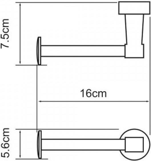 

Держатель для туалетной бумаги Wasserkraft Isen K-4096, Isen K-4096