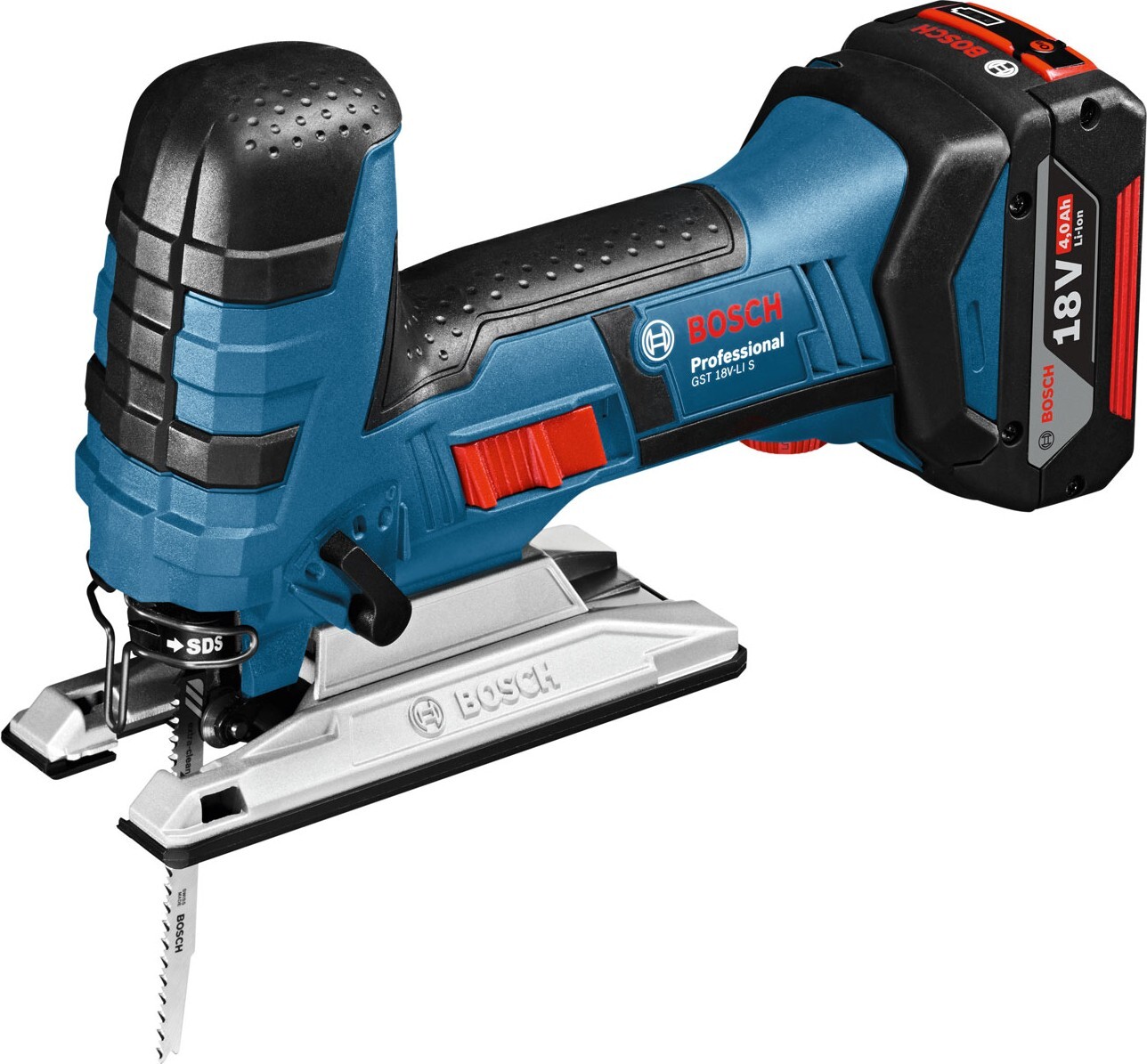 

Электролобзик Bosch GST 18 V-LI S Professional [06015A5100], Электролобзик Bosch GST 18 V-LI S Professional (без АКБ) 06015A5100