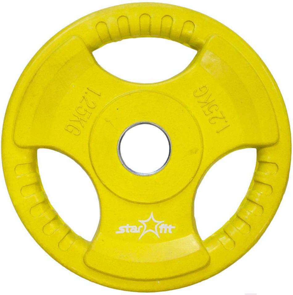 

Диск для штанги Starfit BB-201 1.25кг желтый, BB-201 1.25кг