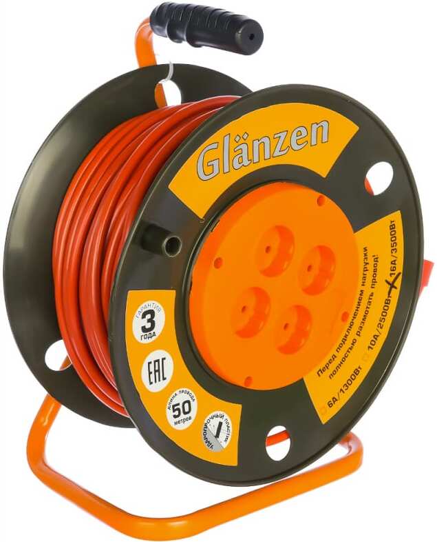 

Удлинитель Glanzen На катушке 50 м EB-50-008 [EB-50-008], Удлинитель Glanzen На катушке 50 м EB-50-008