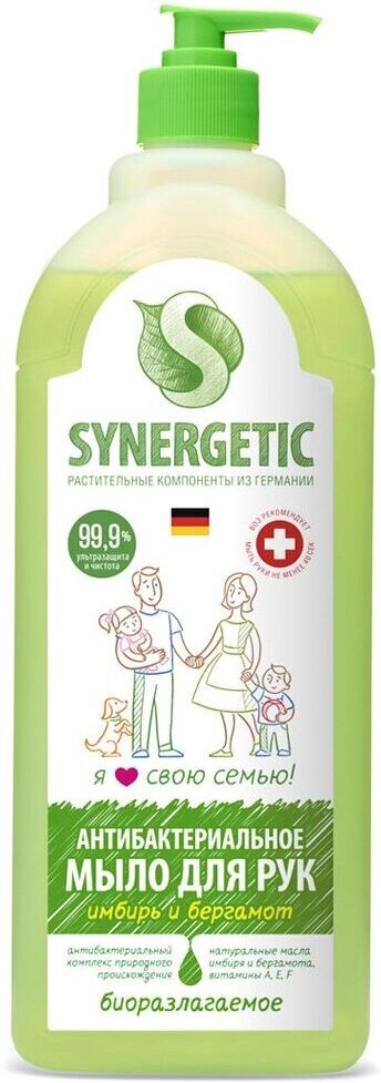 

Жидкое мыло Synergetic Имбирь и бергамот 500мл (9801110006)