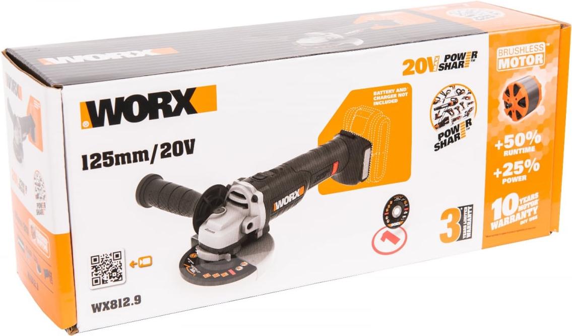 

Угловая шлифмашина Worx WX812.9, WX812.9