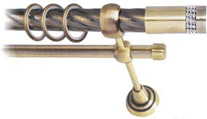 

Карниз Lm Decor Имидж 116 2р витой 25/16мм 1.8м антик, Имидж 116 2р витой 25/16мм 1.8м
