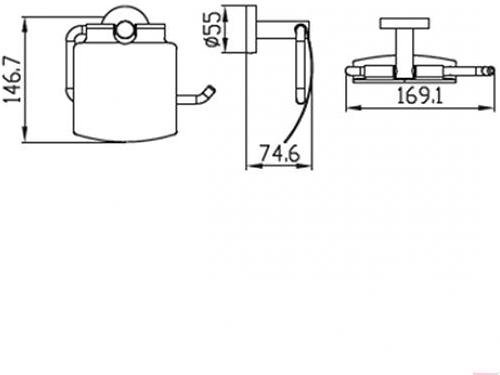

Держатель туалетной бумаги Kaiser Bronze KH-4100, Bronze