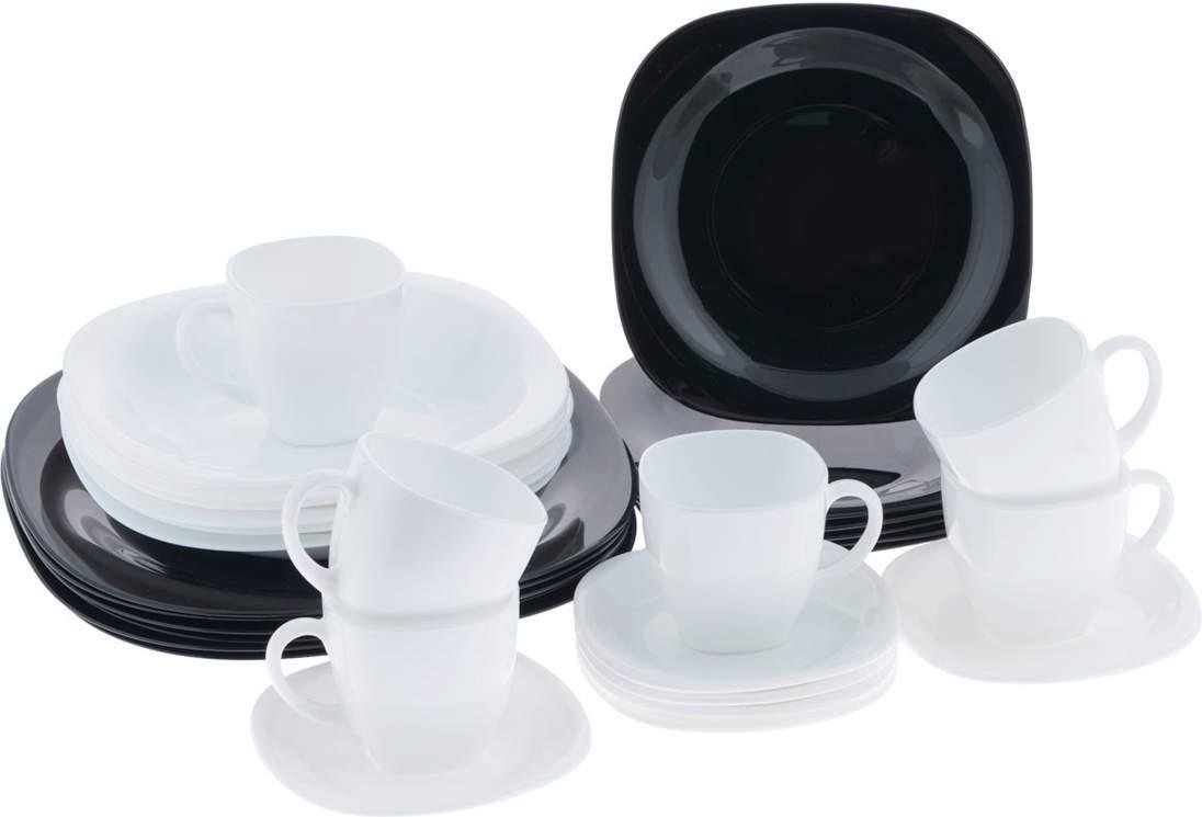 

Столовый сервиз Luminarc Carine Black White N1500, Carine 30 предметов