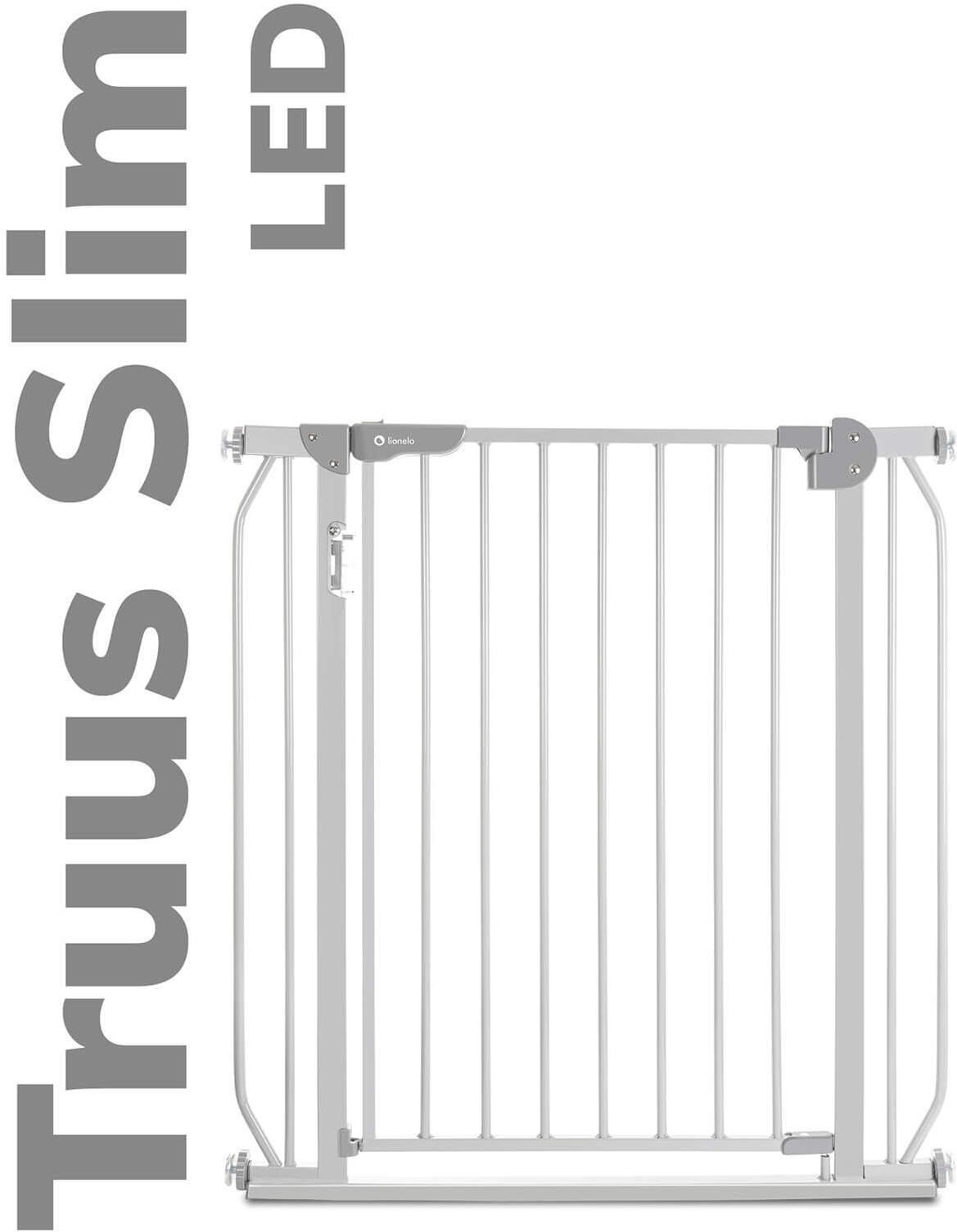 

Ворота безопасности Lionelo Truus Slim Led grey