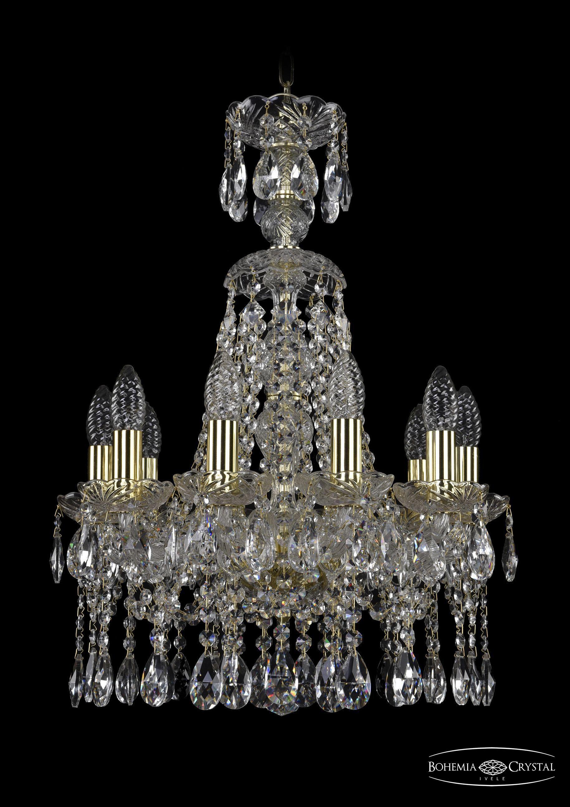 

Подвесная люстра Bohemia Ivele Crystal 1413/10/141/XL-60/G