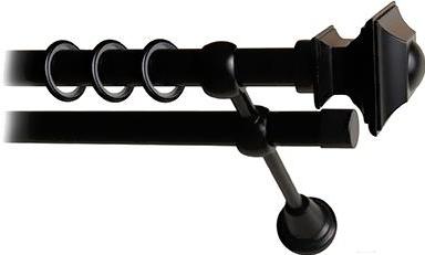 

Карниз Lm Decor Верди 030 2р гладкий 25/19мм 2.4м черный матовый, Верди 030 2р гладкий 25/19мм 2.4м