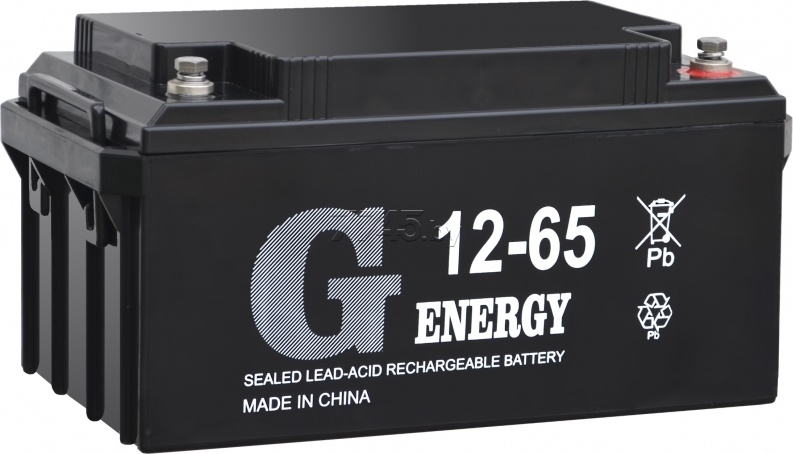 

Аккумулятор для ИБП G-Energy 12-65 (12В/65 А·ч)