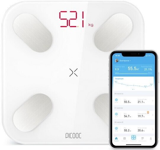 

Напольные весы Picooc Mini Lite белый