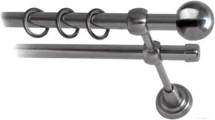 

Карниз Lm Decor Шар малый 124 2р гладкий 1.6м антрацит, Шар малый 124 2р гладкий 16мм 1.6м