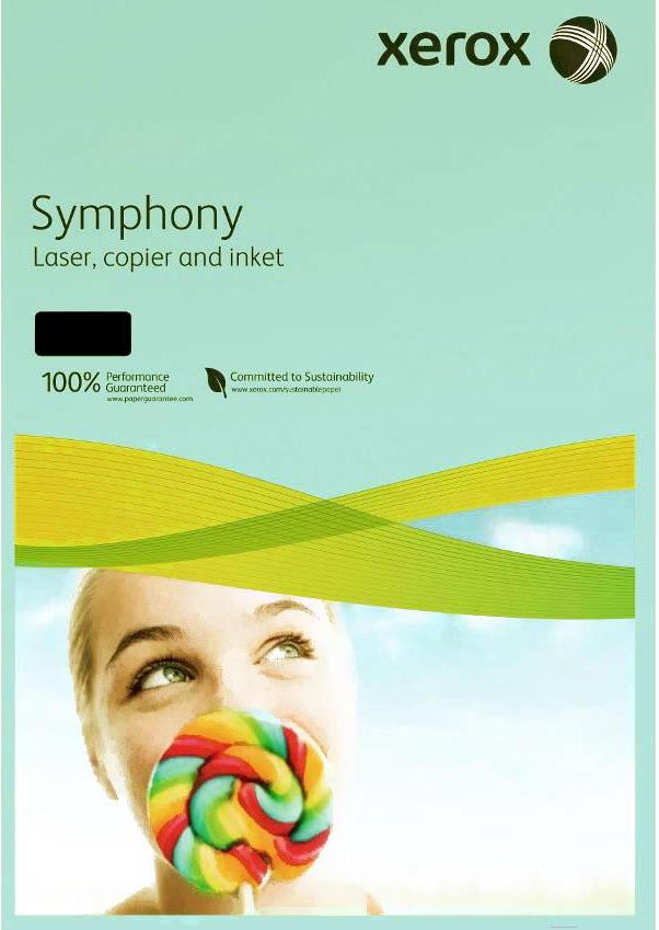 

Офисная бумага Xerox Symphony Light Mint A4, 250л (120 г/м2) [003R91976], Symphony Light Mint A4 250л 120 г/м2