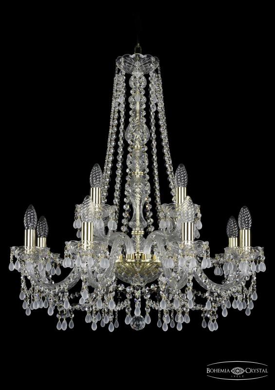 

Подвесная люстра Bohemia Ivele Crystal 1410/8+4/240/h-74/G/V0300