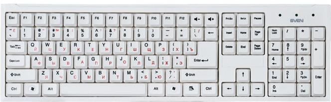 

Клавиатура SVEN Standard 303 USB White, Standard 303 USB
