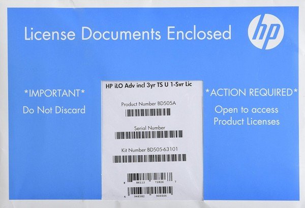 

Лицензия HP iLO Adv incl 3yr TS U 1-Svr, iLO Adv incl 3yr TS U 1-Svr