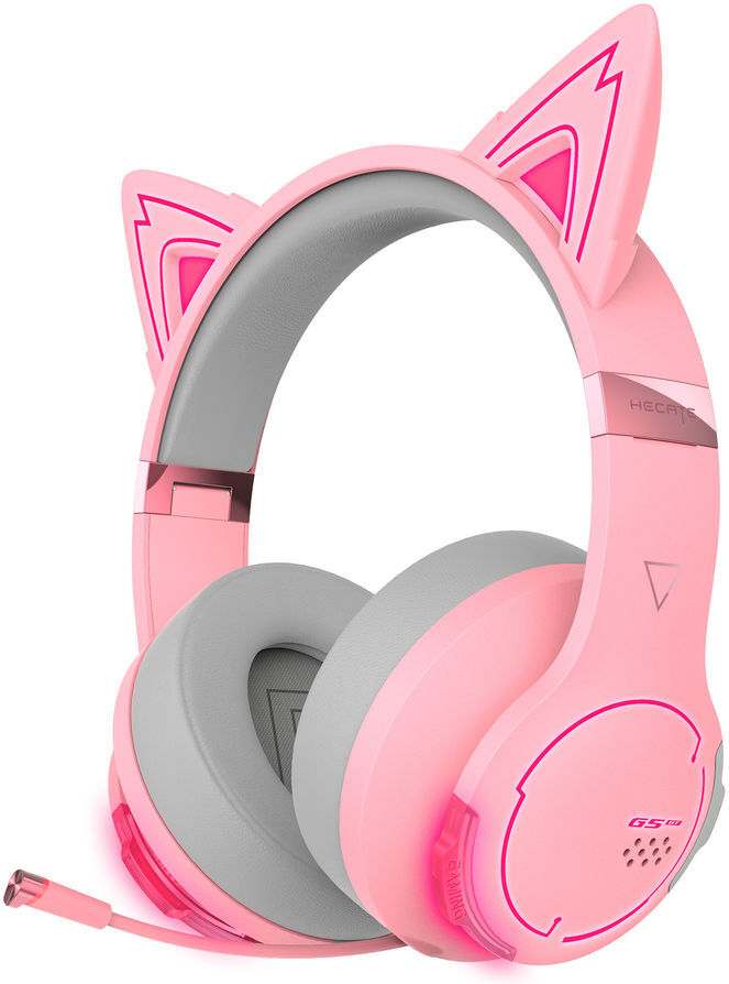 

Наушники с микрофоном Edifier G5BT Cat розовый/серый