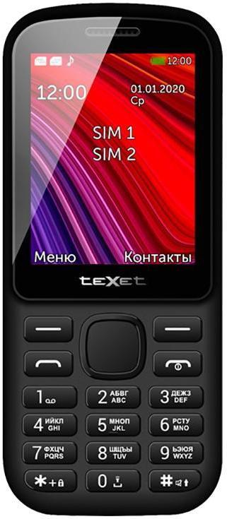 

Мобильный телефон Texet TM-208 черный-красный, TM-208