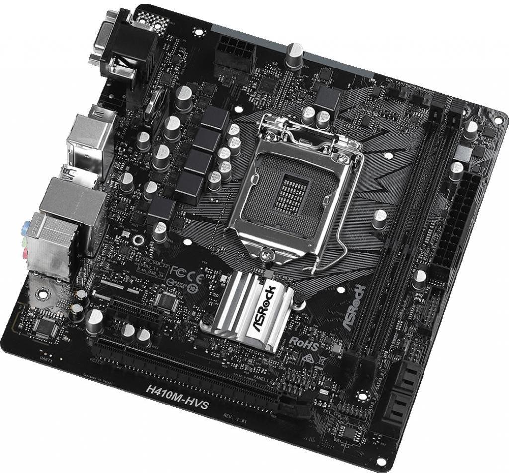 

Материнская плата ASRock H410M-HVS, H410M-HVS