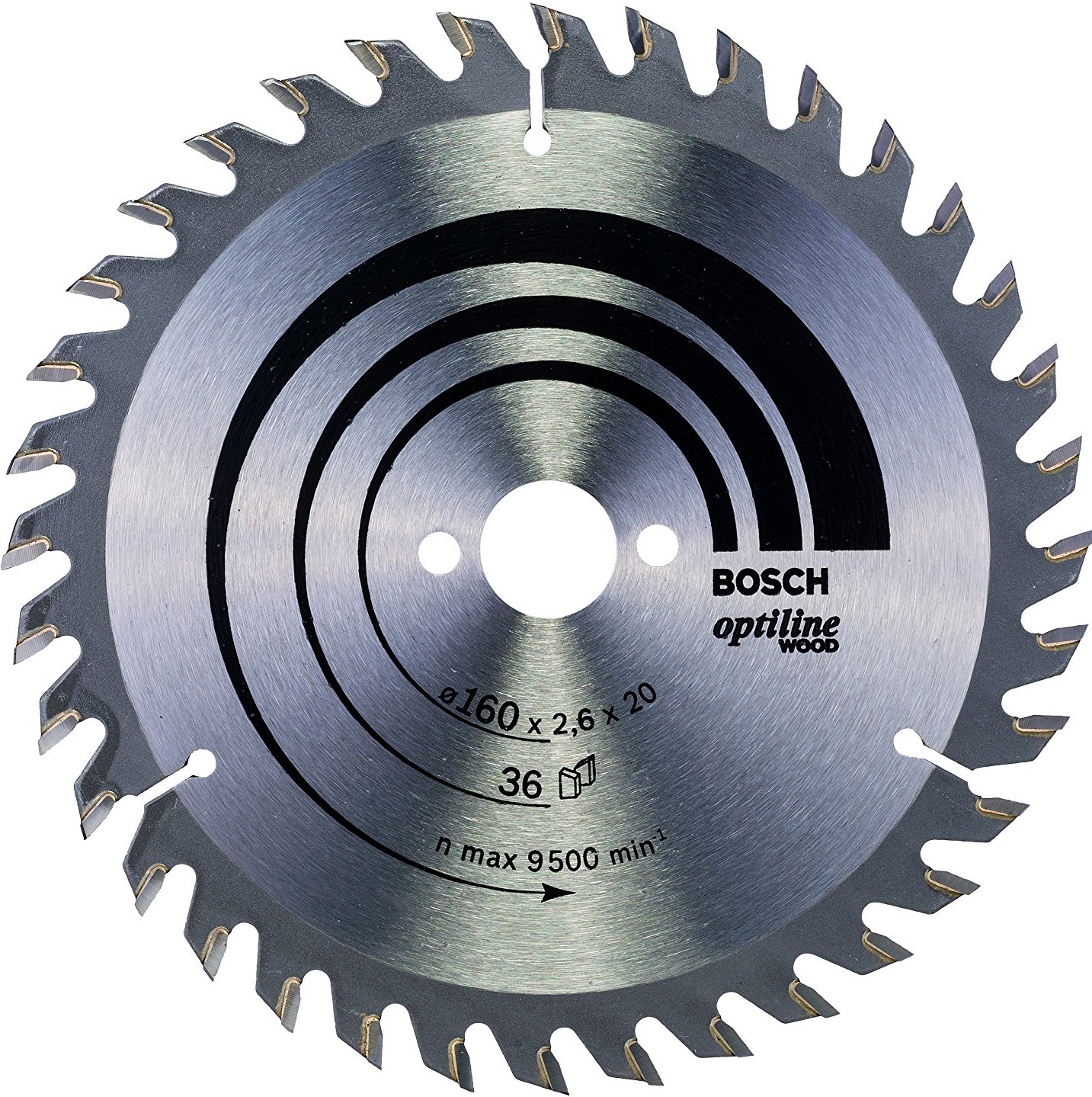 

Диск пильный Bosch 2.608.640.597, Диск пильный Bosch Optiline Wood 160-20(16) 2.6/1.6 36 WZ 6/32 2.608.640.597